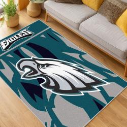 nfl philadelphia eagles footbball team logo sport carpet area rug home living room pe65
