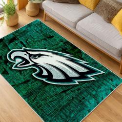 nfl philadelphia eagles footbball team logo sport carpet area rug home living room pe69