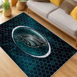 nfl philadelphia eagles footbball team logo sport carpet area rug home living room pe71