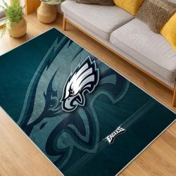 nfl philadelphia eagles footbball team logo sport carpet area rug home living room pe75