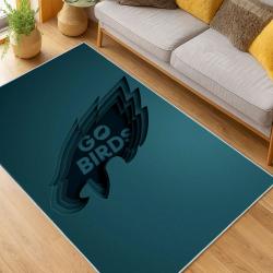 nfl philadelphia eagles footbball team logo sport carpet area rug home living room pe76