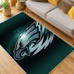 nfl philadelphia eagles footbball team logo sport carpet area rug home living room pe77
