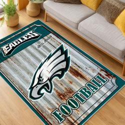nfl philadelphia eagles footbball team logo sport carpet area rug home living room pe78
