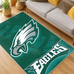 nfl philadelphia eagles footbball team logo sport carpet area rug home living room pe82