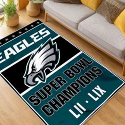 nfl philadelphia eagles footbball team logo sport carpet area rug home living room pe85