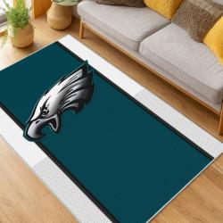 nfl philadelphia eagles footbball team logo sport carpet area rug home living room pe86