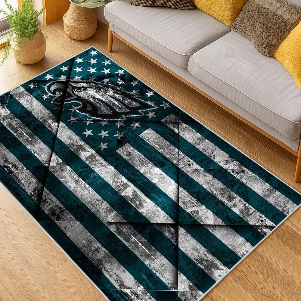 NFL Philadelphia Eagles Footbball Team Logo Sport Carpet Area Rug Home Decor Gift PE87 1 nfl philadelphia eagles footbball team logo sport carpet area rug home living room pe87
