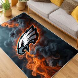 nfl philadelphia eagles footbball team logo sport carpet area rug home living room pe88