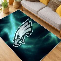 nfl philadelphia eagles footbball team logo sport carpet area rug home living room pe91