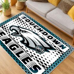 nfl philadelphia eagles footbball team logo sport carpet area rug home living room pe96