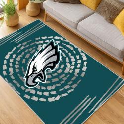 nfl philadelphia eagles footbball team logo sport carpet area rug home living room pe99