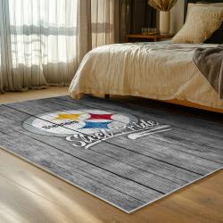 NFL Pittsburgh Steelers Football Team Logo Sport Carpet Area Rug Home Decor Gift PSW102