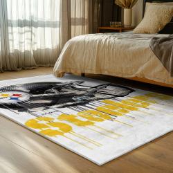 NFL Pittsburgh Steelers Football Team Logo Sport Carpet Area Rug Home Decor Gift PSW107