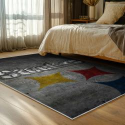 NFL Pittsburgh Steelers Football Team Logo Sport Carpet Area Rug Home Decor Gift PSW109