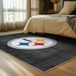 NFL Pittsburgh Steelers Football Team Logo Sport Carpet Area Rug Home Decor Gift PSW124