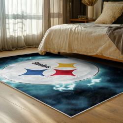 NFL Pittsburgh Steelers Football Team Logo Sport Carpet Area Rug Home Decor Gift PSW125