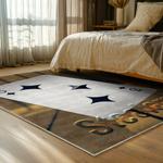 nfl pittsburgh steelers football team logo sport carpet area rug home decor bed room psw129