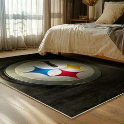 NFL Pittsburgh Steelers Football Team Logo Sport Carpet Area Rug Home Decor Gift PSW130