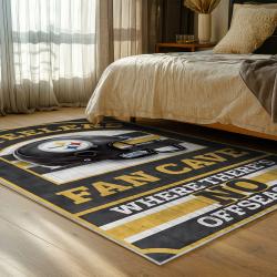 NFL Pittsburgh Steelers Football Team Logo Sport Carpet Area Rug Home Decor Gift PSW132