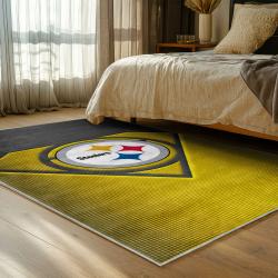 NFL Pittsburgh Steelers Football Team Logo Sport Carpet Area Rug Home Decor Gift PSW133