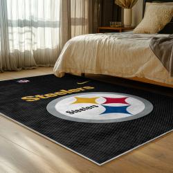 NFL Pittsburgh Steelers Football Team Logo Sport Carpet Area Rug Home Decor Gift PSW148