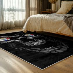 NFL Pittsburgh Steelers Football Team Logo Sport Carpet Area Rug Home Decor Gift PSW153