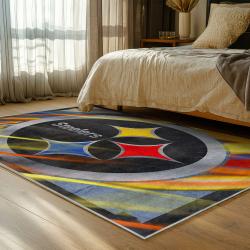 NFL Pittsburgh Steelers Football Team Logo Sport Carpet Area Rug Home Decor Gift PSW161