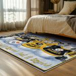 nfl pittsburgh steelers football team logo sport carpet area rug home decor bed room psw162