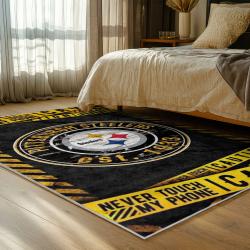 NFL Pittsburgh Steelers Football Team Logo Sport Carpet Area Rug Home Decor Gift PSW168