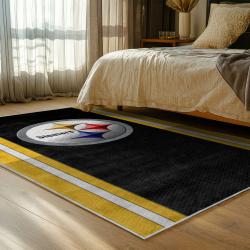 NFL Pittsburgh Steelers Football Team Logo Sport Carpet Area Rug Home Decor Gift PSW175
