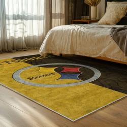 NFL Pittsburgh Steelers Football Team Logo Sport Carpet Area Rug Home Decor Gift PSW191