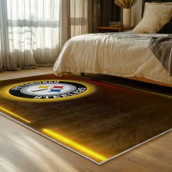 NFL Pittsburgh Steelers Football Team Logo Sport Carpet Area Rug Home Decor Gift PSW197