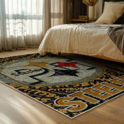 NFL Pittsburgh Steelers Football Team Logo Sport Carpet Area Rug Home Decor Gift PSW199