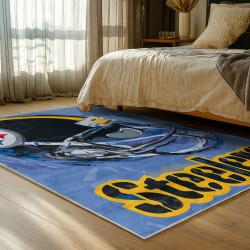 NFL Pittsburgh Steelers Football Team Logo Sport Carpet Area Rug Home Decor Gift PSW203