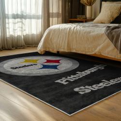 NFL Pittsburgh Steelers Football Team Logo Sport Carpet Area Rug Home Decor Gift PSW209