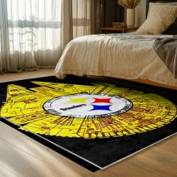 NFL Pittsburgh Steelers Football Team Logo Sport Carpet Area Rug Home Decor Gift PSW212