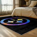 nfl pittsburgh steelers football team logo sport carpet area rug home decor bed room psw215