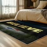 nfl pittsburgh steelers football team logo sport carpet area rug home decor bed room psw220