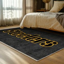 NFL Pittsburgh Steelers Football Team Logo Sport Carpet Area Rug Home Decor Gift PSW229