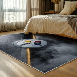 NFL Pittsburgh Steelers Football Team Logo Sport Carpet Area Rug Home Decor Gift PSW230