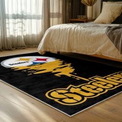 NFL Pittsburgh Steelers Football Team Logo Sport Carpet Area Rug Home Decor Gift PSW235