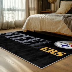 NFL Pittsburgh Steelers Football Team Logo Sport Carpet Area Rug Home Decor Gift PSW237