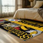 nfl pittsburgh steelers football team logo sport carpet area rug home decor bed room psw244