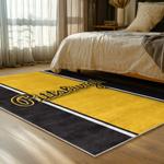nfl pittsburgh steelers football team logo sport carpet area rug home decor bed room psw268