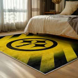 NFL Pittsburgh Steelers Football Team Logo Sport Carpet Area Rug Home Decor Gift PSW271