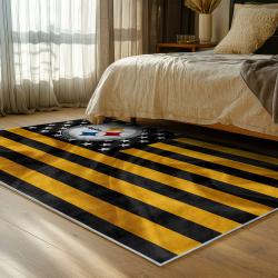 NFL Pittsburgh Steelers Football Team Logo Sport Carpet Area Rug Home Decor Gift PSW283
