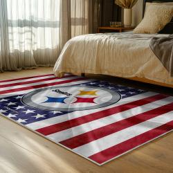 NFL Pittsburgh Steelers Football Team Logo Sport Carpet Area Rug Home Decor Gift PSW285