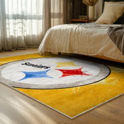NFL Pittsburgh Steelers Football Team Logo Sport Carpet Area Rug Home Decor Gift PSW286