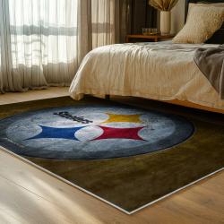 NFL Pittsburgh Steelers Football Team Logo Sport Carpet Area Rug Home Decor Gift PSW288