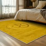 nfl pittsburgh steelers football team logo sport carpet area rug home decor bed room psw289